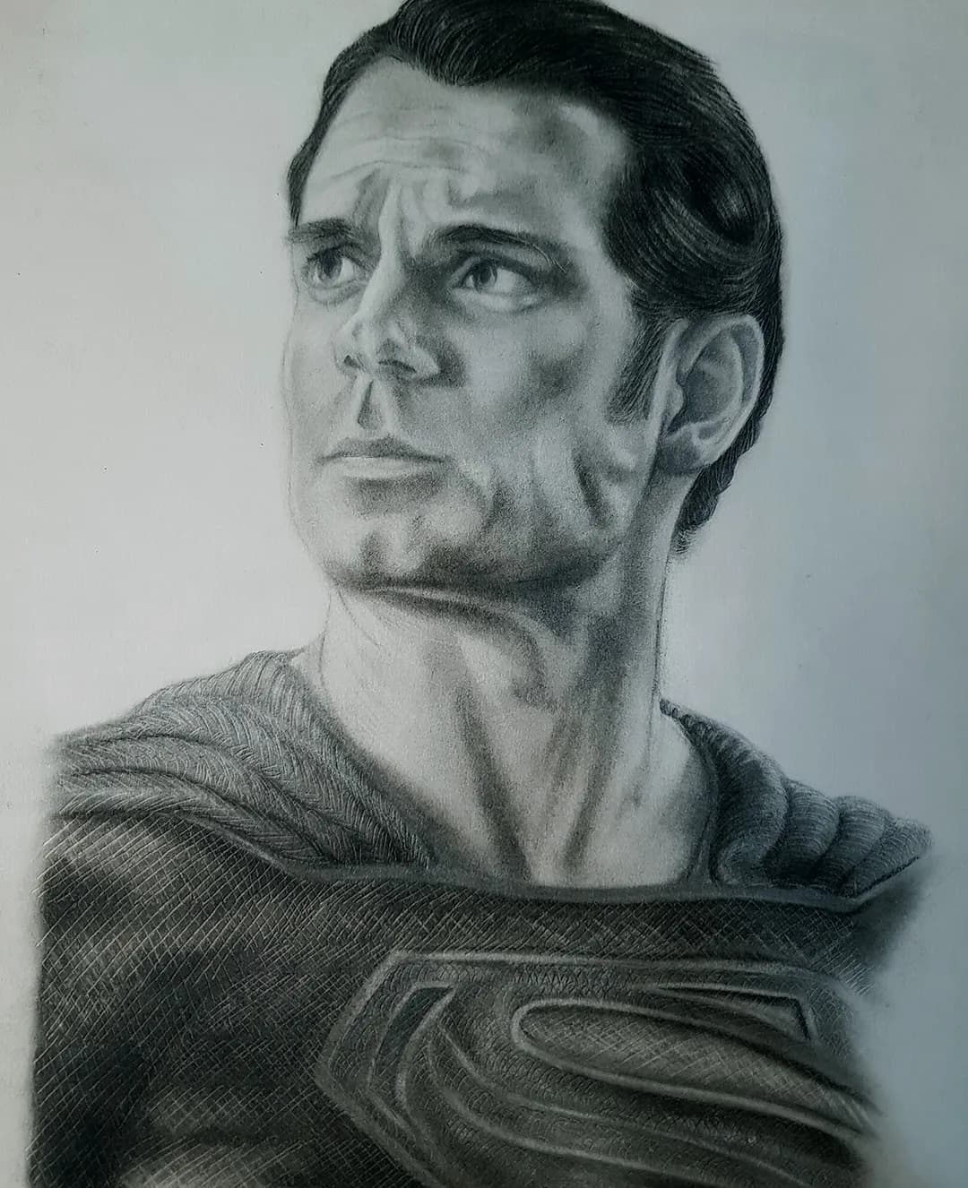 henry cavill superman man of stell portrait