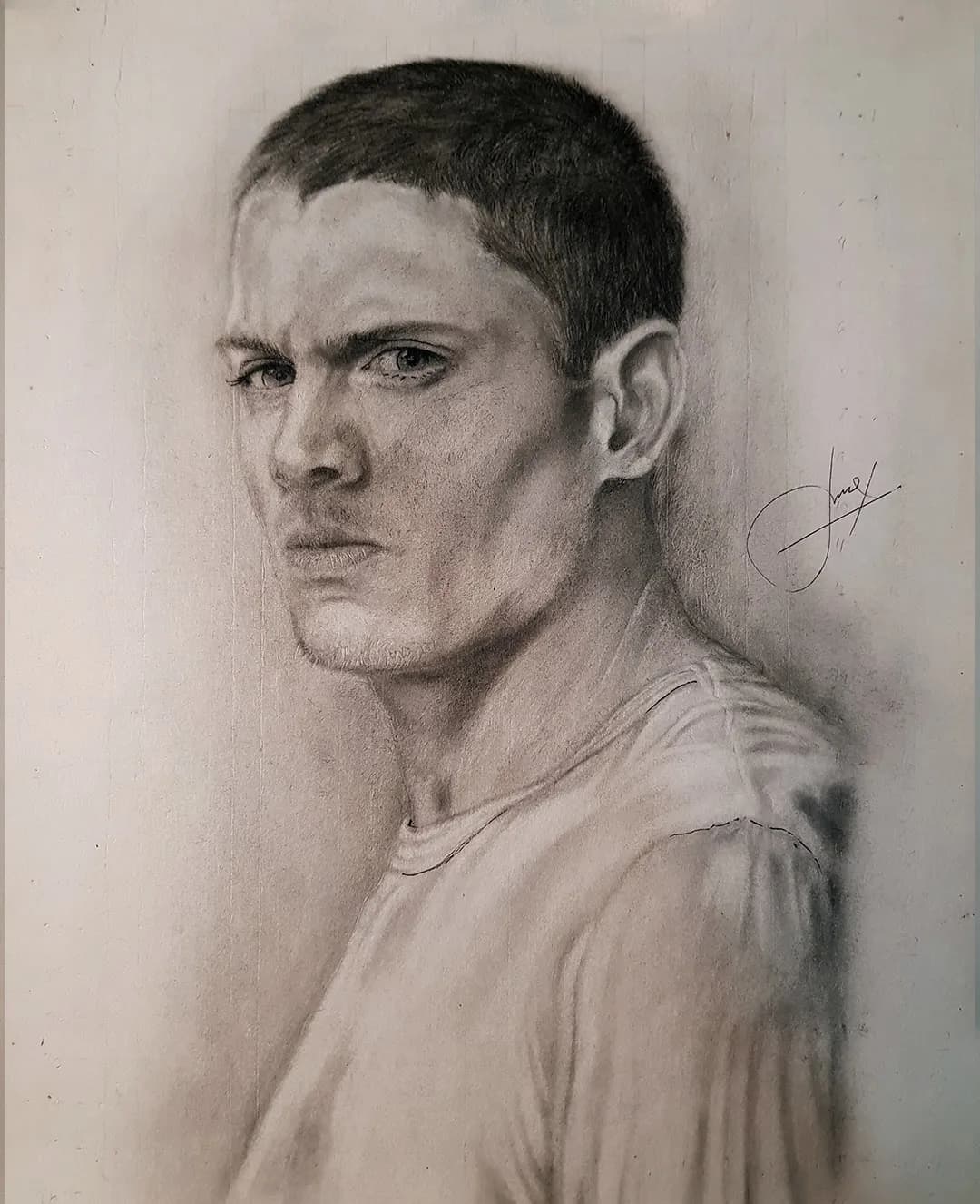 michael scolfield prison break portrait
