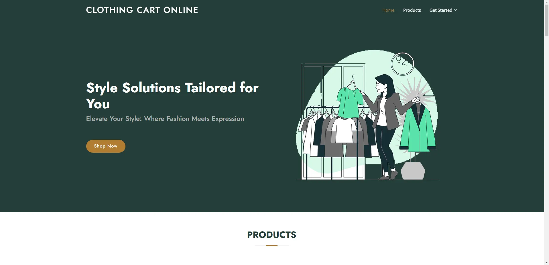Clothing Cart Online